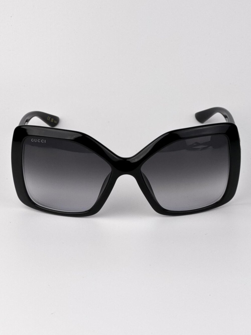 Gucci Women’s Sunglasses | Black Square Frame | Grey Gradient | GG2015S 001 - Picture 3 of 11